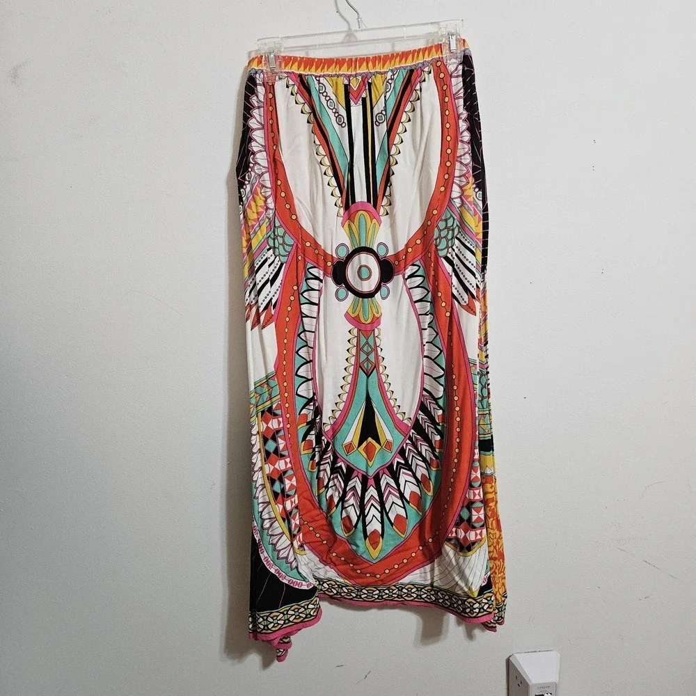 Flying Tomato Bohemian Tribal Print Maxi Skirt